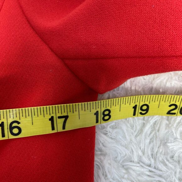 Talbots Petite Red Button Blazer Coat Jacket Women's Sz 4p - Picture 5 of 6
